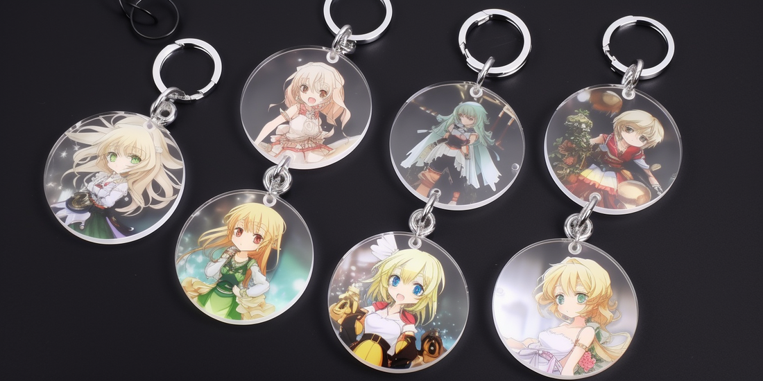 Custom acrylic key chains as promotional giveaways!