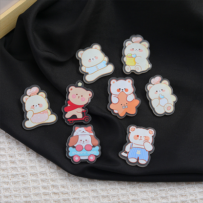 Custom Clear Acrylic Pins Badge